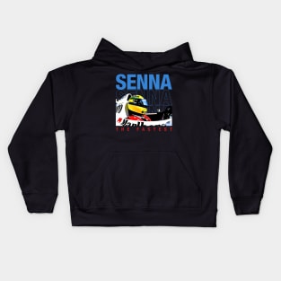 Ayrton Senna The Fastest Legend Kids Hoodie